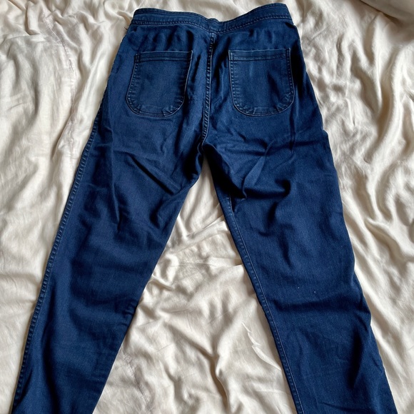 American Apparel High-waisted Dark Wash Jeans - Picture 3 of 4